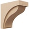 Ekena Millwork 10"W x 20"D x 20"H Classic Helena Rough Cedar Woodgrain TimberThane Corbel, Primed Tan CORUR10X20X20HELRCPR - alternate 1